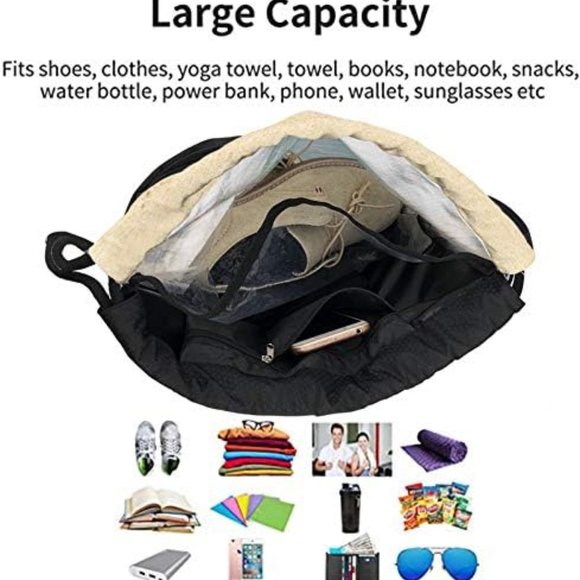 Men Women Beach Sea Turtle Drawstring Beach Daypack main image 4
